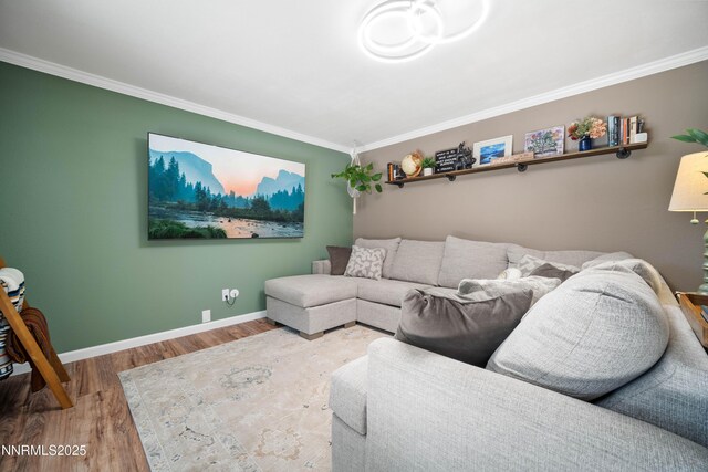1165 Autumn Hills Dr, Reno, NV 89511 - living area featuring wood finished floors and ornamental molding
