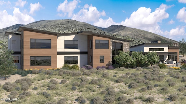 6832 Rabbit Brush Ct, Reno, NV 89511 - view of front of home with a mountain view