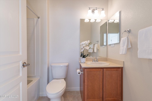 1160 Sugar Creek Trl, Reno, NV 89523 - bathroom with vanity, tile patterned floors, and washtub / shower combination