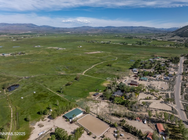 775 Foothill Rd, Gardnerville, NV 89460 - aerial view of property and surrounding area featuring a mountain backdrop and rural landscape
