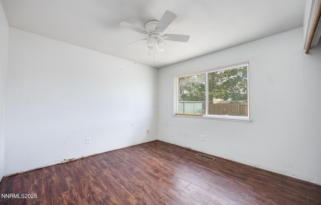 1021 Whitaker Ln, Fallon, NV 89406 - empty room featuring wood finished floors and ceiling fan