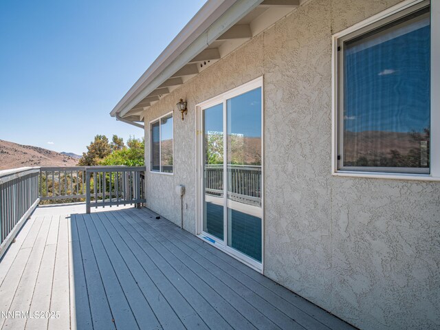 1561 Alba Vis, Gardnerville, NV 89410 - deck featuring a mountain view