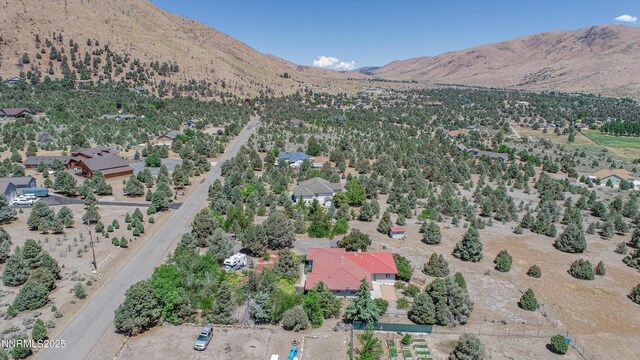 1561 Alba Vis, Gardnerville, NV 89410 - aerial overview of property's location featuring mountains