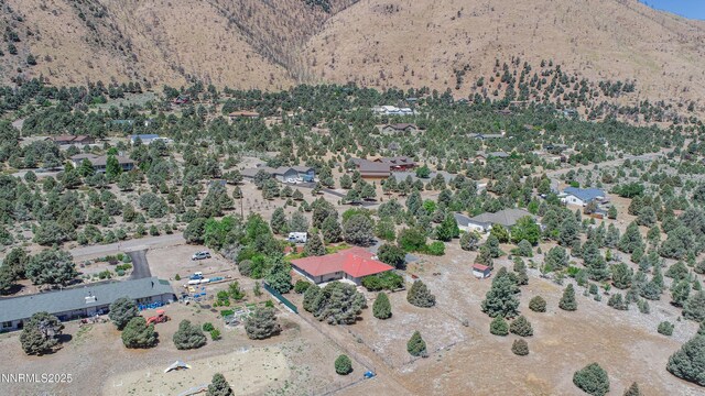 1561 Alba Vis, Gardnerville, NV 89410 - aerial overview of property's location featuring a mountain backdrop