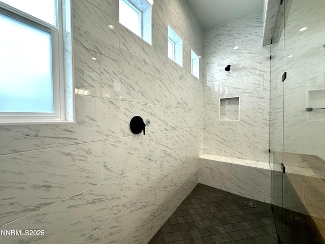 5454 Side Saddle Trl, Reno, NV 89511 - bathroom featuring a marble finish shower