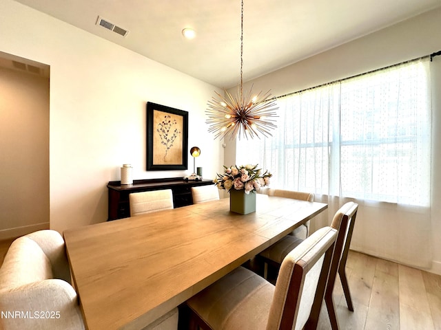 5454 Side Saddle Trl, Reno, NV 89511 - dining area featuring a chandelier, light wood-style floors, and recessed lighting