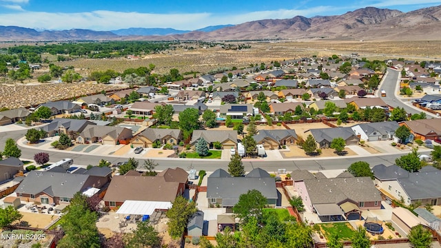 164 Oakridge Dr, Dayton, NV 89403 - aerial perspective of suburban area featuring a mountain backdrop