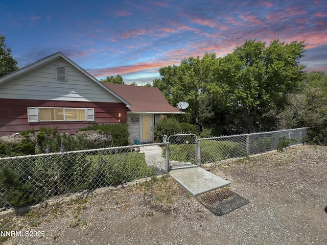 4 3rd St, Mcgill, NV 89318 - view of front of house with a gate