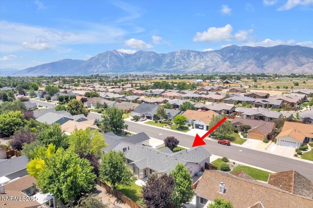 1797 Lantana Dr, Minden, NV 89423 - aerial view of residential area featuring a mountainous background