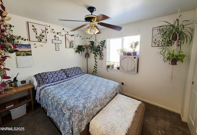 5776 Sculptor Ct, Sun Valley, NV 89433 - carpeted bedroom with baseboards and a ceiling fan