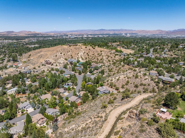 3280 Thornhill Dr, Reno, NV 89509 - aerial overview of property's location featuring a mountain backdrop