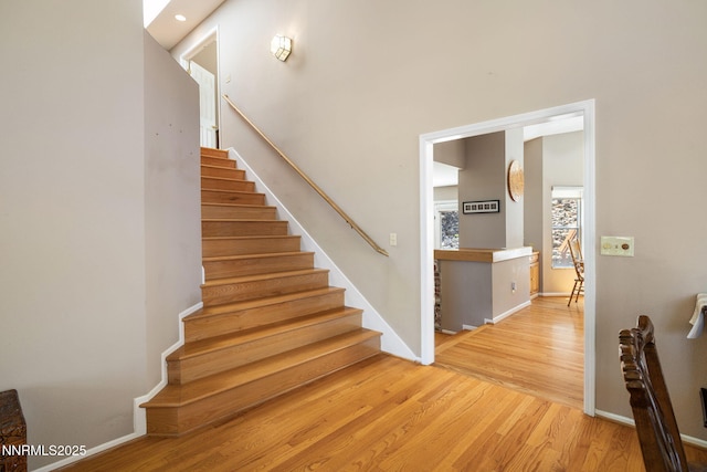 3280 Thornhill Dr, Reno, NV 89509 - stairway with wood finished floors and baseboards