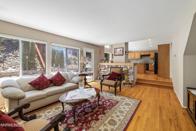 3280 Thornhill Dr, Reno, NV 89509 - living area featuring light wood-style floors and recessed lighting