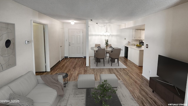 2300 Dickerson Rd Unit 16, Reno, NV 89503 - living area featuring a textured ceiling and wood finished floors