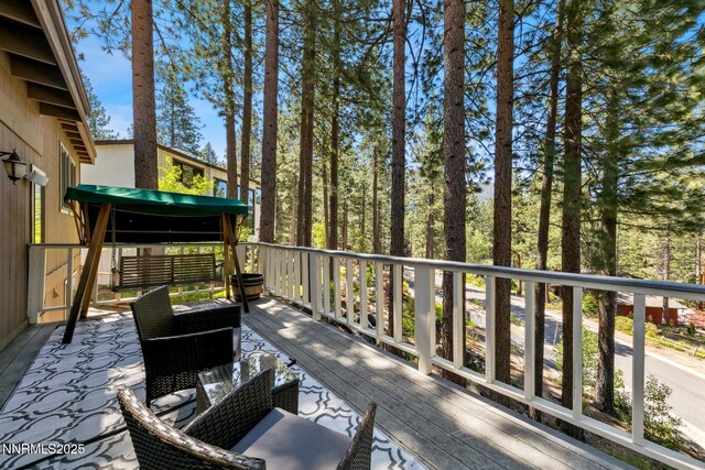 173 Hall Ct, Stateline, NV 89449 - view of deck