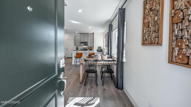 1639 Prancer St Lot # 47, Reno, NV 89523 - corridor with light wood-style flooring and recessed lighting