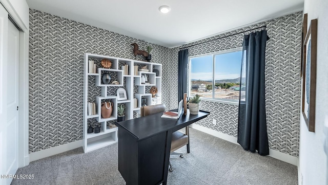 1639 Prancer St Lot # 47, Reno, NV 89523 - home office with carpet flooring and wallpapered walls