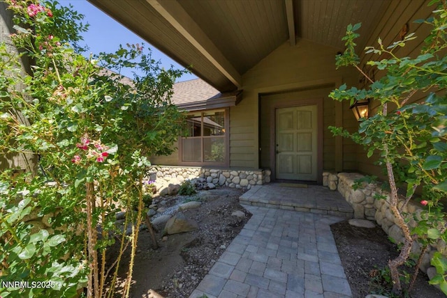 6195 Philoree Ln, Reno, NV 89511 - property entrance with stone siding