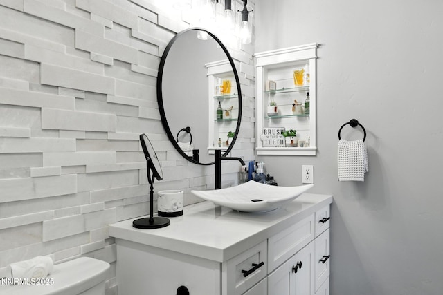 5863 Foggy Ct, Sun Valley, NV 89433 - bathroom with backsplash and vanity