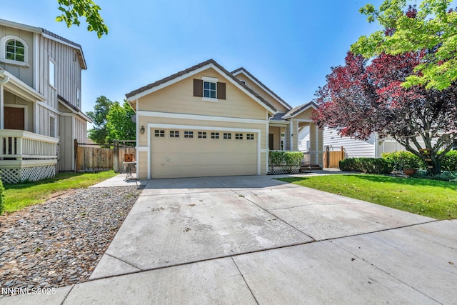 7449 Ambush Cir, Sparks, NV 89436 - view of front facade with concrete driveway and a garage
