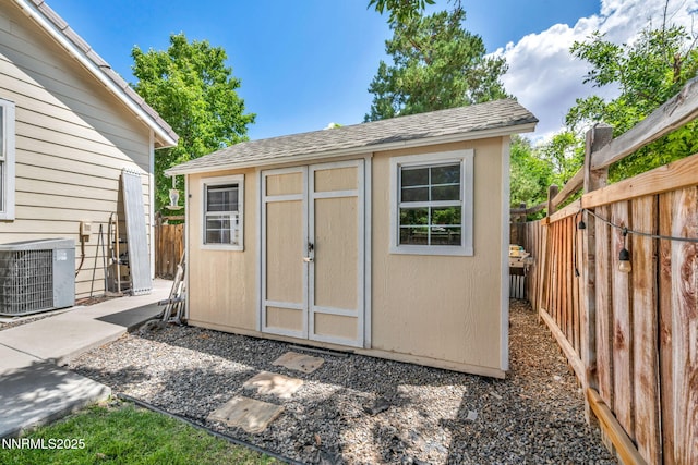 7449 Ambush Cir, Sparks, NV 89436 - view of shed with a fenced backyard
