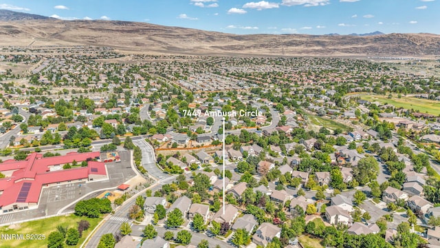 7449 Ambush Cir, Sparks, NV 89436 - drone / aerial view of a mountain backdrop