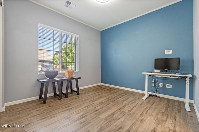 9435 Stony Hill Rd, Reno, NV 89521 - office area with crown molding and wood finished floors