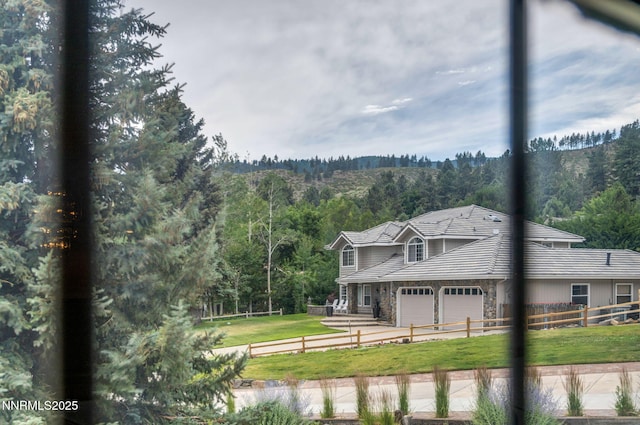 3279 Upland Ct, Carson City, NV 89703 - water view with a heavily wooded area
