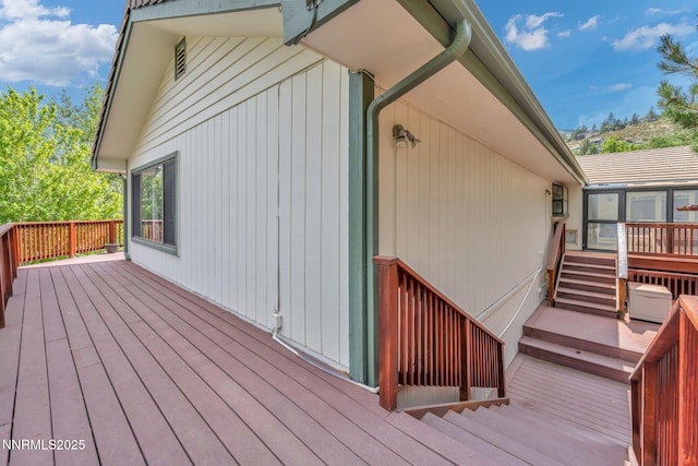 3279 Upland Ct, Carson City, NV 89703 - wooden deck featuring stairway