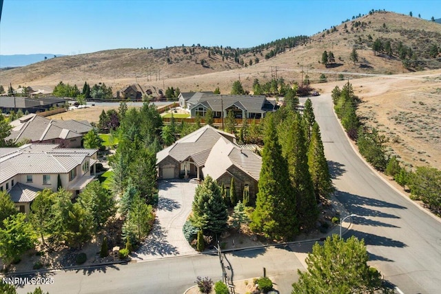 4990 Mountainshyre Rd, Reno, NV 89519 - aerial perspective of suburban area featuring a mountainous background