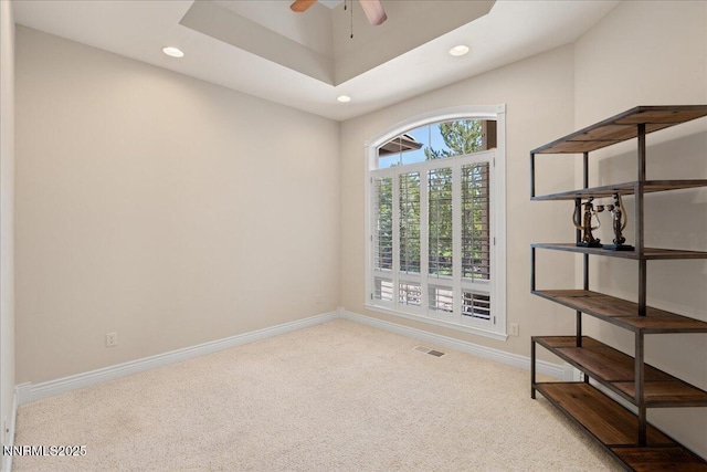 4990 Mountainshyre Rd, Reno, NV 89519 - spare room with carpet floors, recessed lighting, and ceiling fan