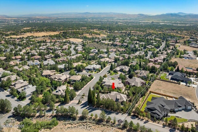 4990 Mountainshyre Rd, Reno, NV 89519 - aerial view of property's location with a mountainous background and nearby suburban area