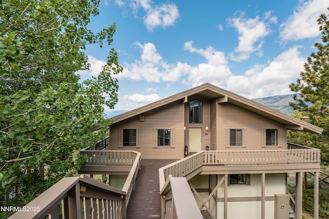1459 Glarus Ct, Incline Village, NV 89451 - back of property featuring stairs and a deck