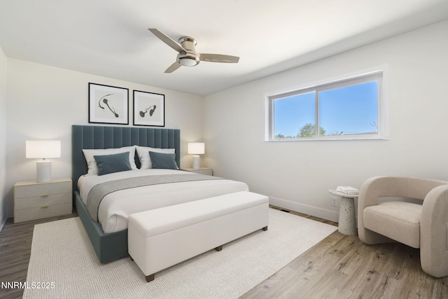 684 Carson River Dr, Fallon, NV 89406 - bedroom featuring wood finished floors and ceiling fan