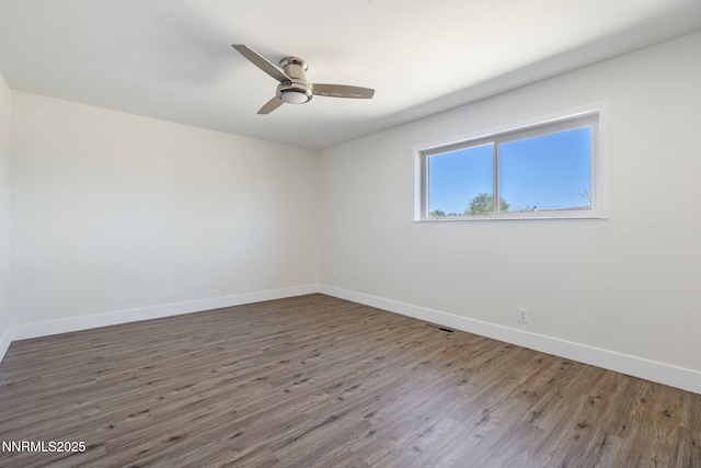 684 Carson River Dr, Fallon, NV 89406 - empty room with wood finished floors and ceiling fan