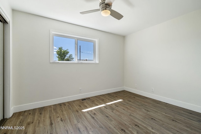 684 Carson River Dr, Fallon, NV 89406 - empty room featuring ceiling fan and wood finished floors