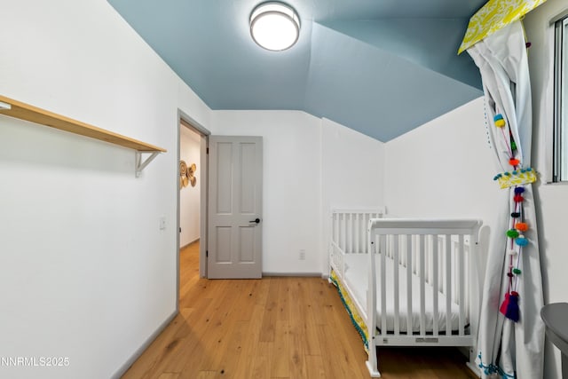 299 Chimney Rock Rd, Stateline, NV 89449 - bedroom with wood finished floors and lofted ceiling