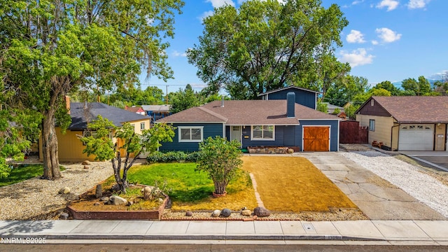 1305 Gault Way, Sparks, NV 89431 - view of front of property featuring driveway, a front yard, an attached garage, and a shingled roof