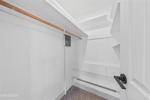 1305 Gault Way, Sparks, NV 89431 - walk in closet featuring a baseboard heating unit and carpet floors