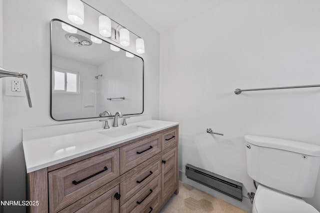 1305 Gault Way, Sparks, NV 89431 - full bathroom with a baseboard heating unit, vanity, and a shower