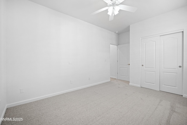 169 Oakridge Dr, Dayton, NV 89403 - unfurnished bedroom featuring carpet flooring, a closet, and a ceiling fan