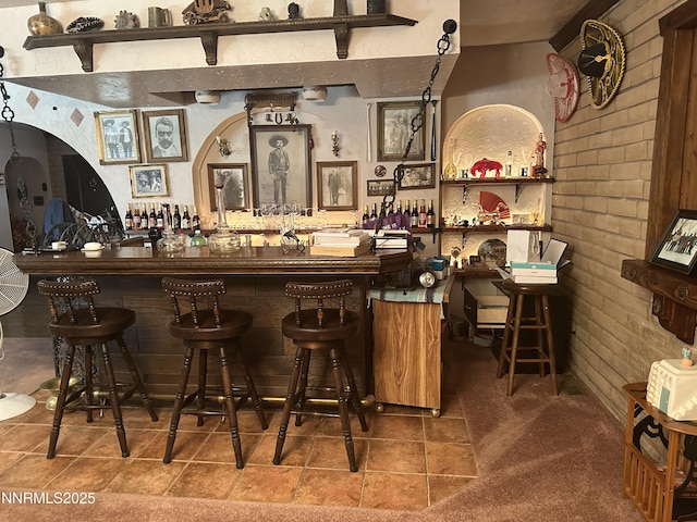 1650 S Deer Run Rd, Carson City, NV 89701 - indoor dry bar featuring tile patterned floors