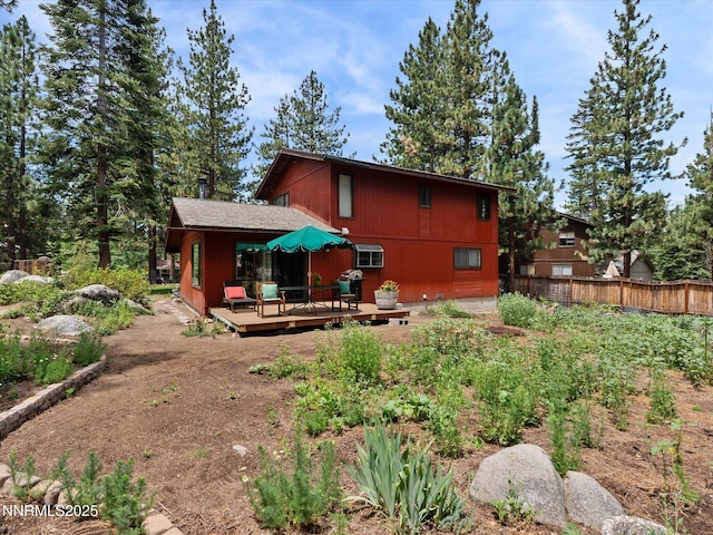 139 Rosewood Cir, Stateline, NV 89449 - rear view of property featuring a deck