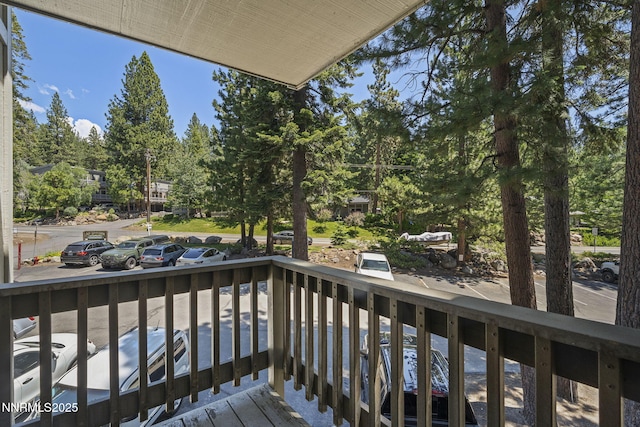 807 Alder Ave Unit 14, Incline Village, NV 89451 - balcony with view of wooded area