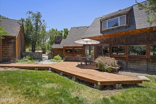 4275 Juniper Creek Rd, Reno, NV 89519 - deck featuring a yard