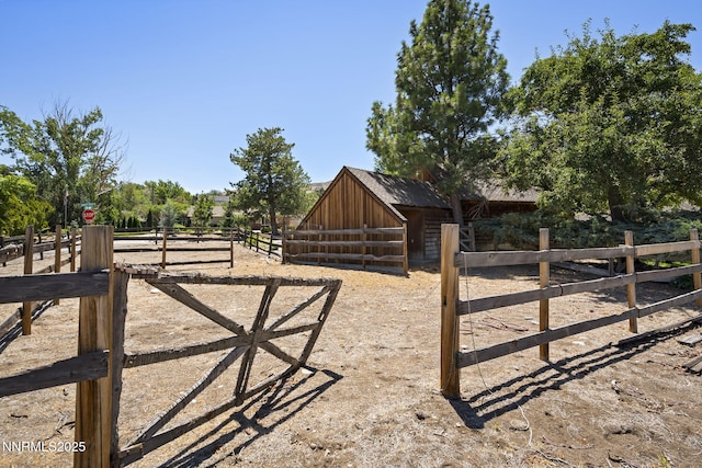 4275 Juniper Creek Rd, Reno, NV 89519 - view of yard with an exterior structure and an outdoor structure