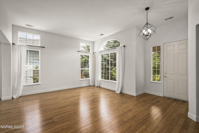 4833 Ramcreek Trl, Reno, NV 89519 - foyer featuring a chandelier and hardwood / wood-style flooring
