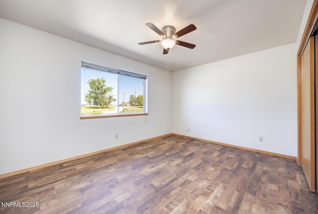 4625 Schurz Hwy, Fallon, NV 89406 - unfurnished room featuring wood finished floors and a ceiling fan