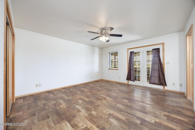 4625 Schurz Hwy, Fallon, NV 89406 - unfurnished room with wood finished floors and ceiling fan