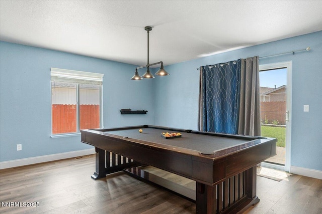 18324 Dustin Ct, Reno, NV 89508 - game room featuring wood finished floors, healthy amount of natural light, and billiards table